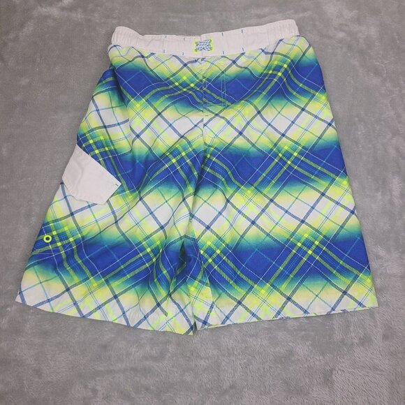 OP Boys Swim Trunks Size XL 14/16 Really Royal Pattern Blue Ocean‎ Pacific - Picture 1 of 9